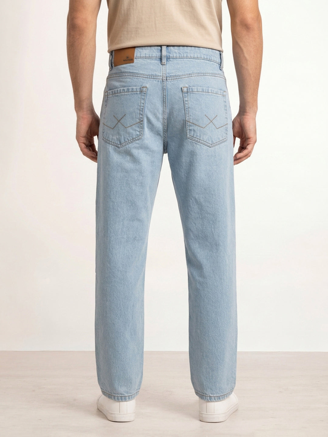 Loose Fit Denim Jeans | Light Blue