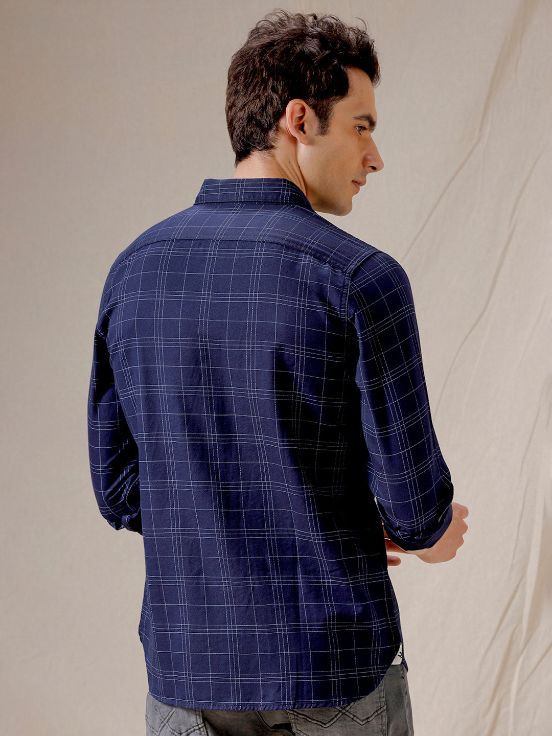 Checkered Slim Fit Casual Shirt