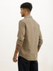 Solid Slim Fit Full Sleeve Shirt | Olive