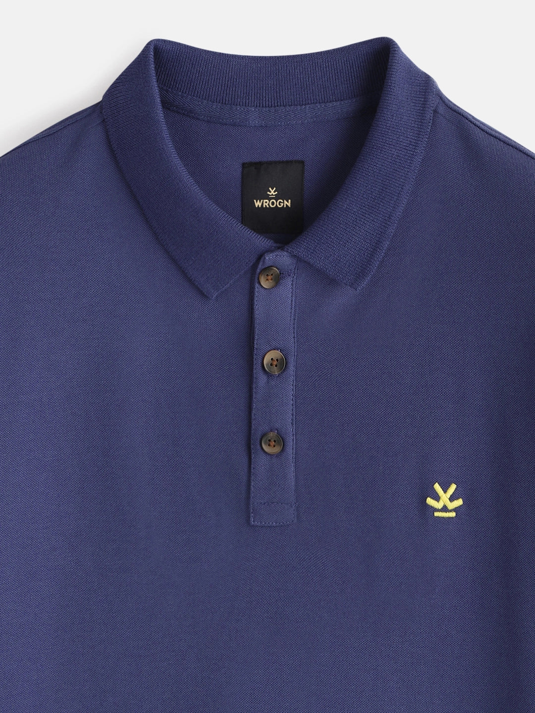 Cotton Blend Polo T-Shirt | Purple