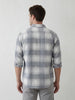 Regular Fit Checkered Shirt | Grey