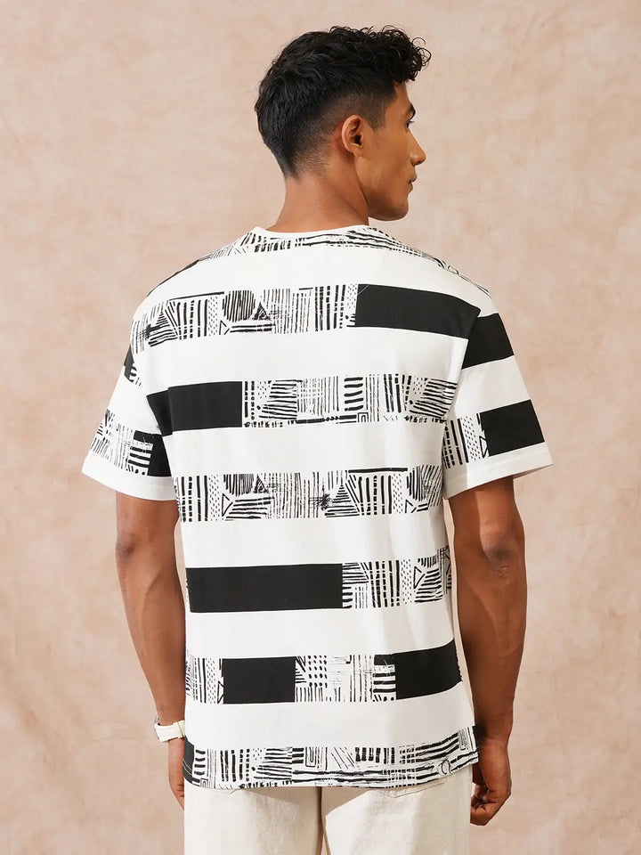 Heavy GSM Printed T-Shirt | Off White