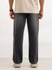 Loose Fit Faded Denim Jeans | Grey