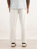 Classic Distressed Patch Detail Denim Jeans | White
