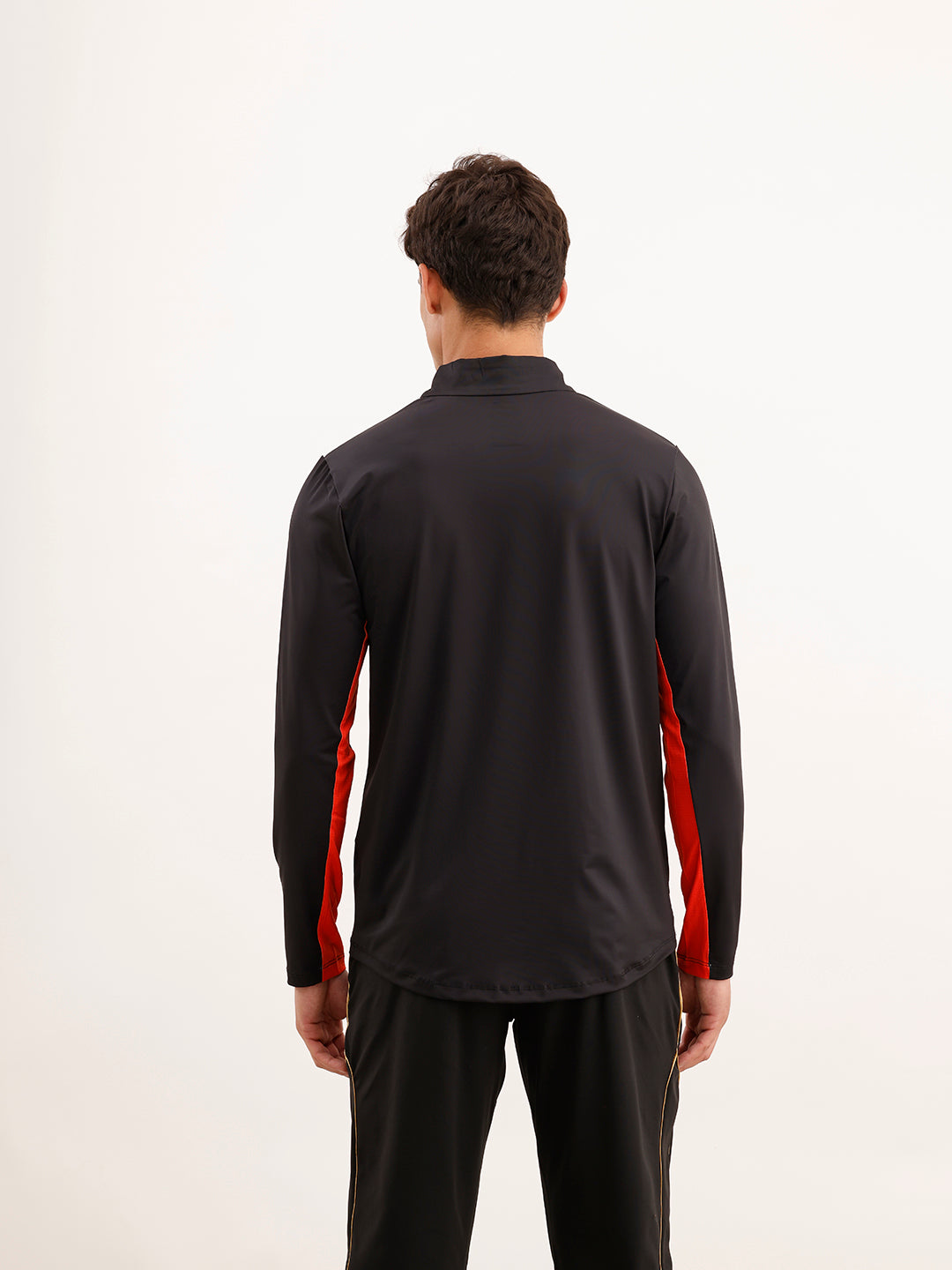 Wrogn x SRH Performance Quarter Zip T-Shirt | Black