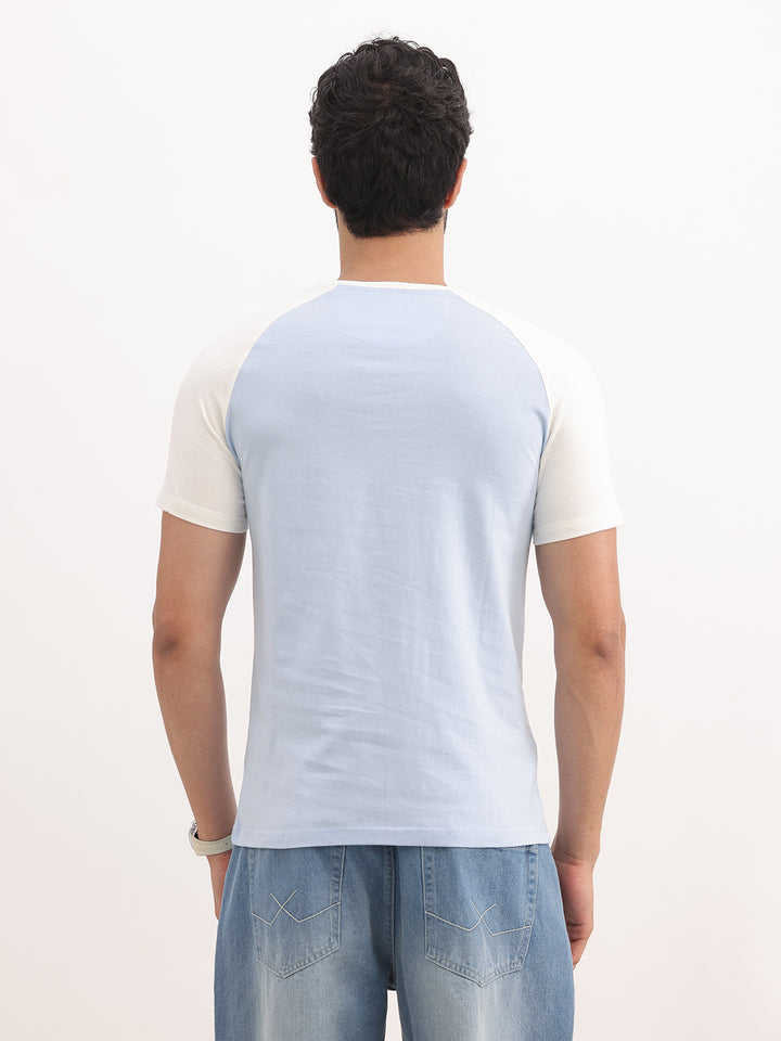 Slim Fit Ragland Sleeve T-Shirt | Light Blue