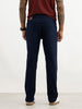 Solid Straight Fit Denim Jeans | Dark Blue