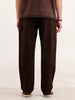 Loose Fit Solid Trouser  | Brown