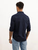 Solid Regular Fit Full Sleeve Shirt | Navy Blue | WWSH0842MAZ