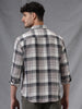 Double-Pocket Grey Tartan Shirt