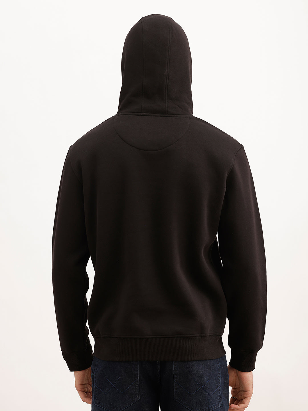 Classic Puff Printed Hooded Sweatshirt | Black