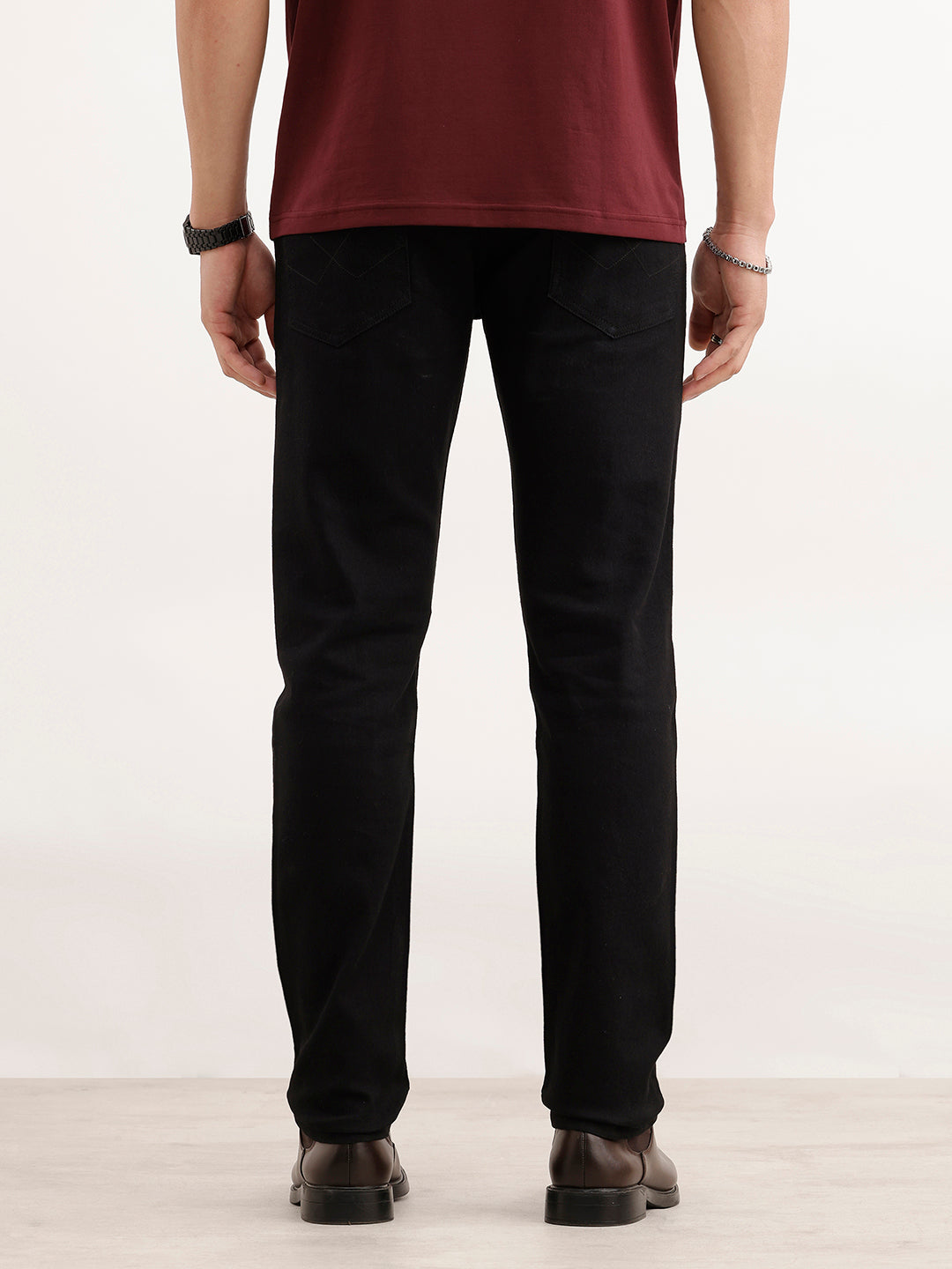 Casual Light Fade Slim Fit Jeans | Black