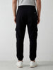 Men's casual cargo knit joggers | Black