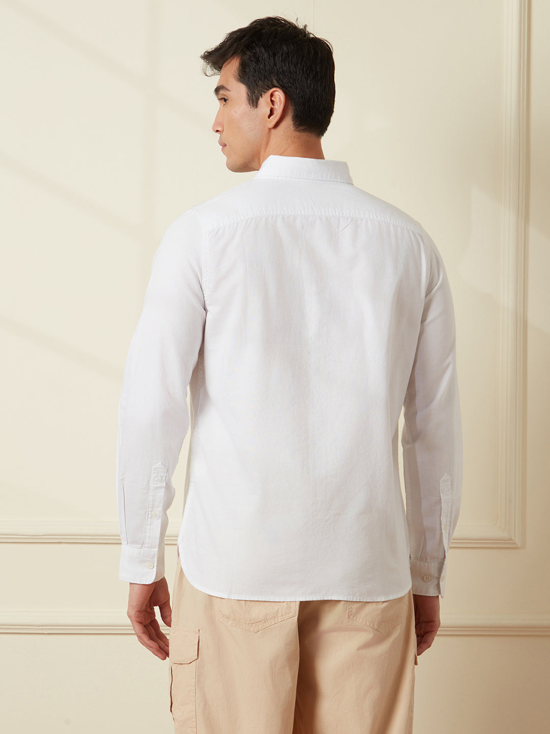 Solid White Oxford Shirt