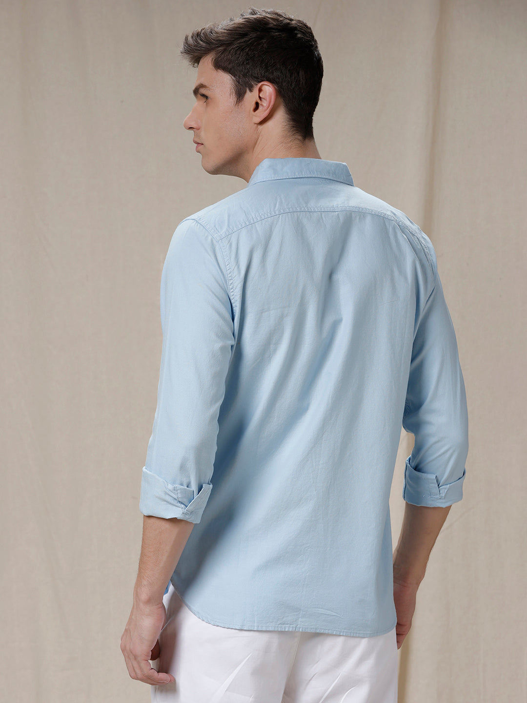 Wrogn Knit Solid Shirt