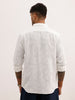 Solid Slim Fit Textured Shirt | White | WSH02FSSL7105W