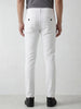 Solid Slim Fit Trouser | White