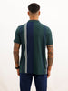Slim Fit Placement Printed Polo T-Shirt | Dark Green