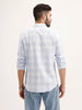 Textured Regular Fit Checkered Shirt | Blue