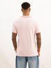 Slim Fit Tipping Collar Polo T-Shirt | Pink