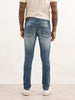 Distressed Skinny Fit Denim Jeans | Light Blue
