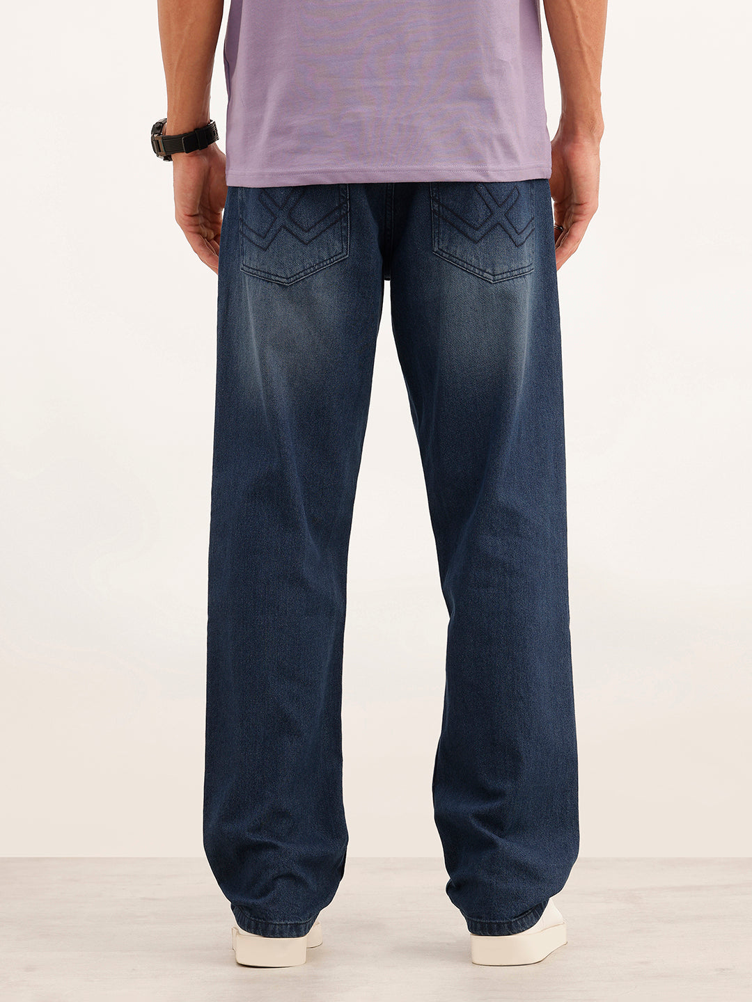 Faded Anti Fit Denim Jeans | Blue