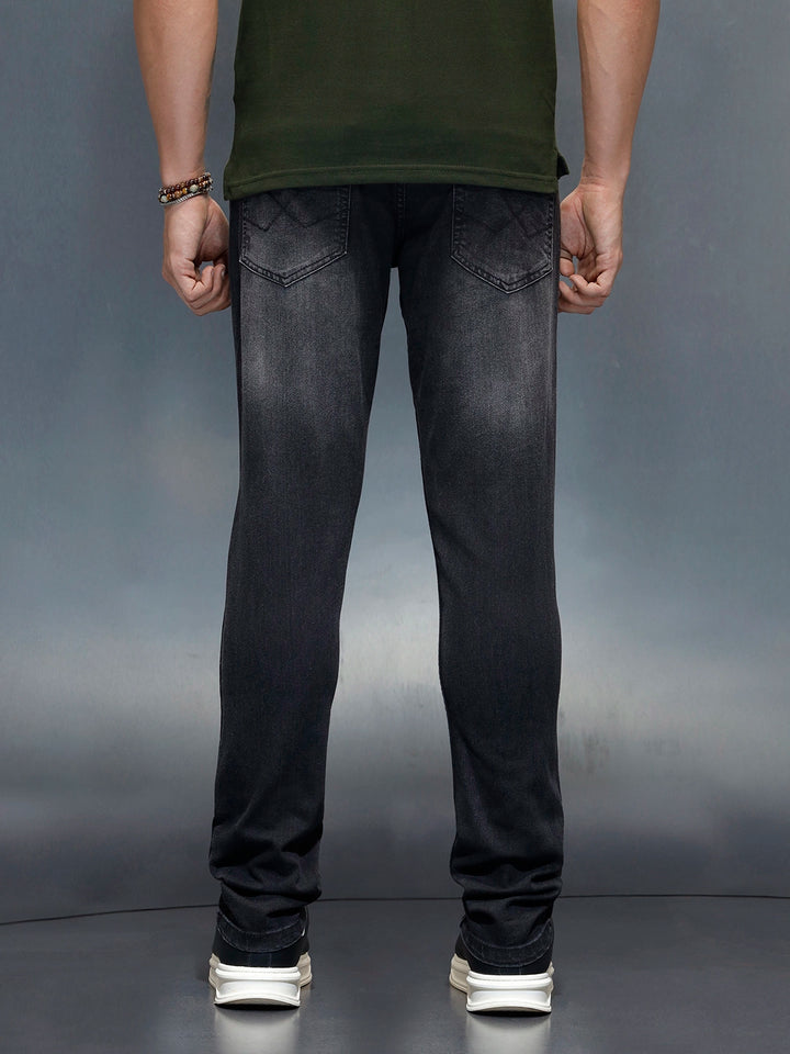 Men's Casual Slim Fit Jeans | Dark Grey