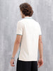 Cross-Stitch Inspired Printed Striped Slim Fit Shirt | Beige