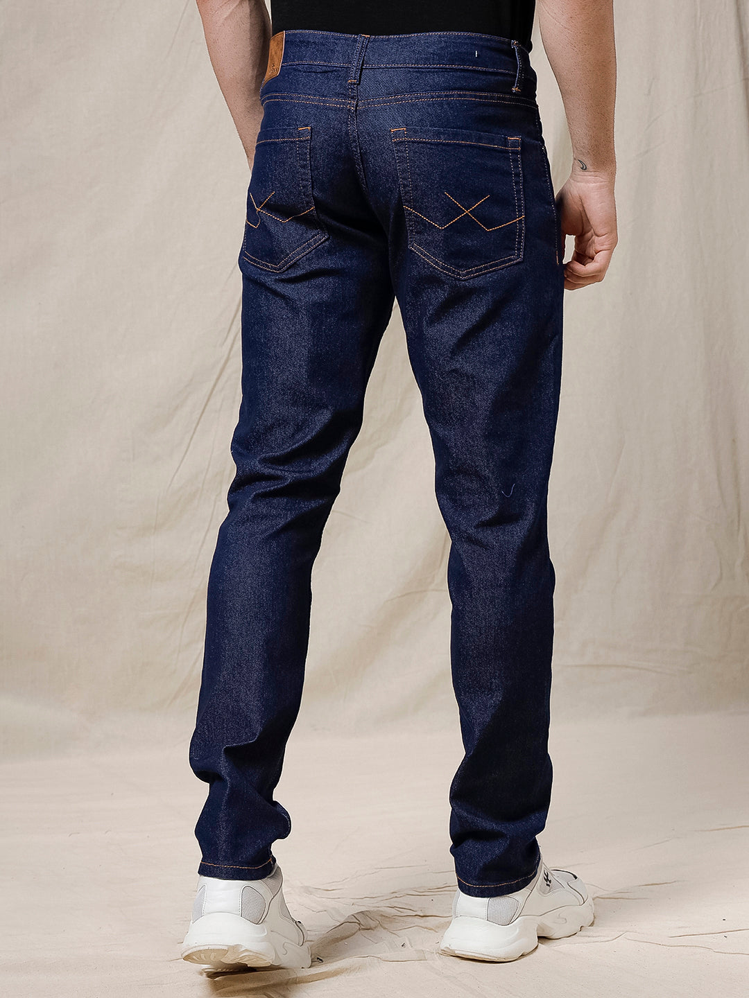 Solid Stone Slim Fit Jeans