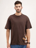 Oversized Fit T-Shirt | Brown