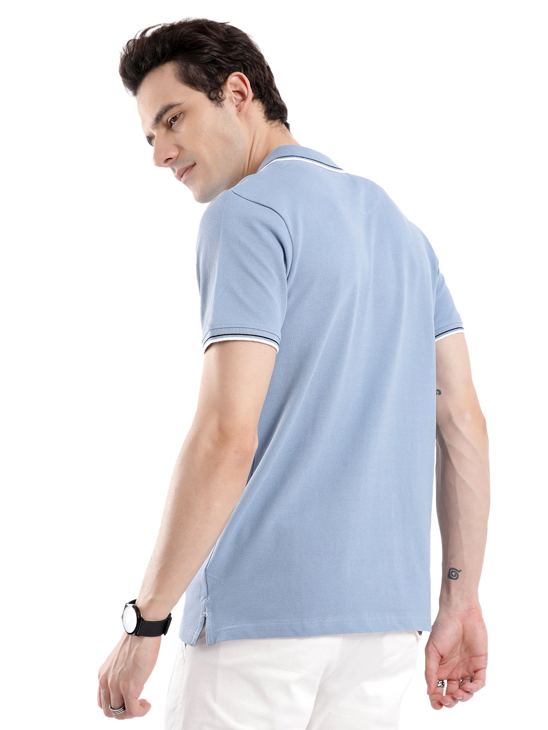 Blue Tipping Polo T-Shirt