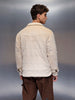 Men's Casual Oversized Jacket  | Beige