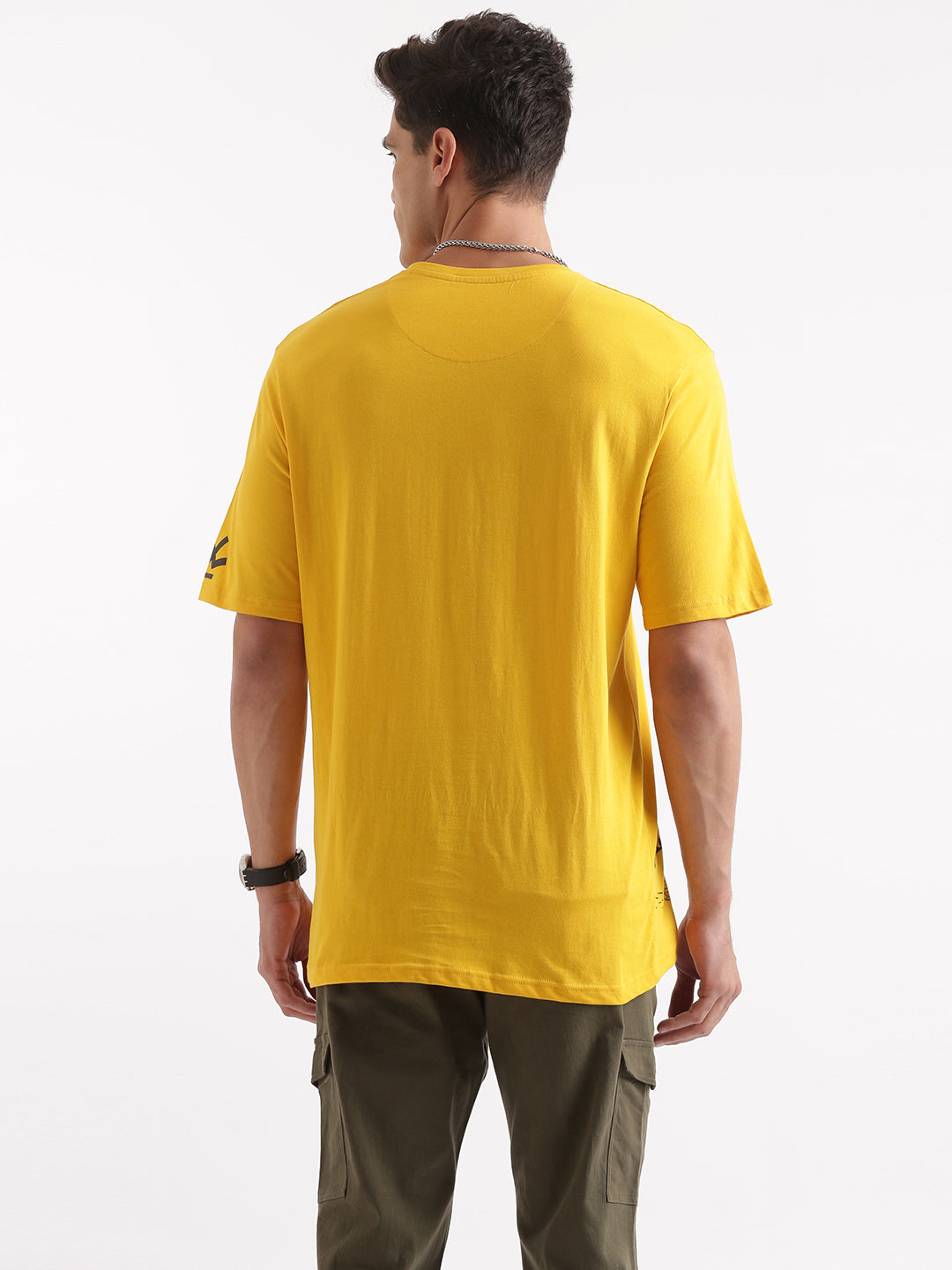 Casual Mustard Mickey T-Shirt