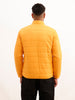Solid Regular Fit Puffer Jacket | Yellow