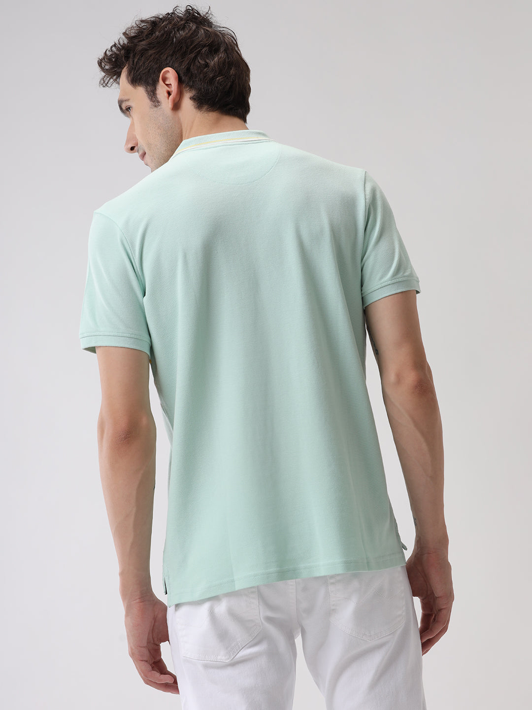Cut & Sewn Mint Polo T-Shirt