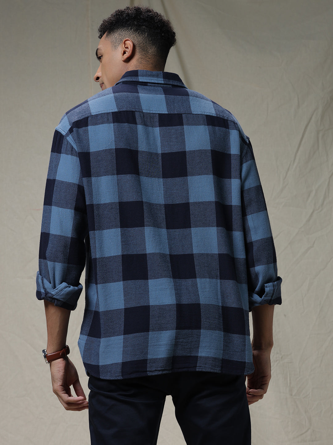 Checked Boxes Boxy Fit Shirt