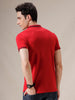 All Red Solid Polo T-Shirt