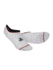Cotton Spandex Black & Grey No Show Socks Pack of 2