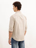 Solid Regular Fit Full Sleeve Shirt | Beige