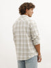 Double Pocket Checkered Shirt | Beige