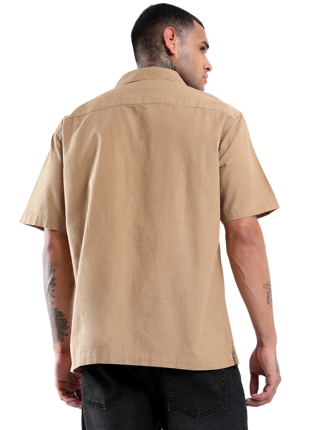 Premium Khaki Short Sleeve Shirt