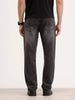 Faded Relaxed Fit Denim Jeans | Dark Grey