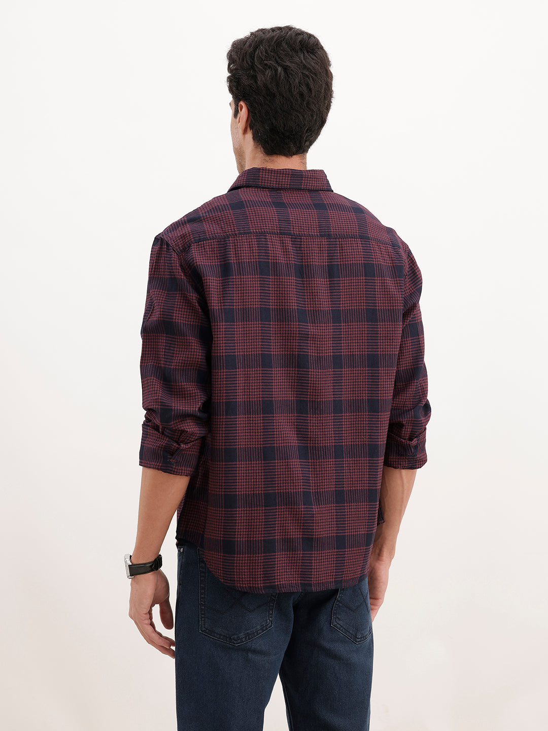 Comfort Fit Checkered Shirt | Red