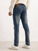 Distressed Slim Fit Denim Jeans | Blue