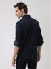 Washed Solid Indigo Shirt