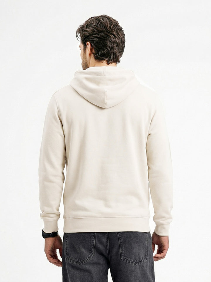 Solid Regular Fit Hoodie | Off White