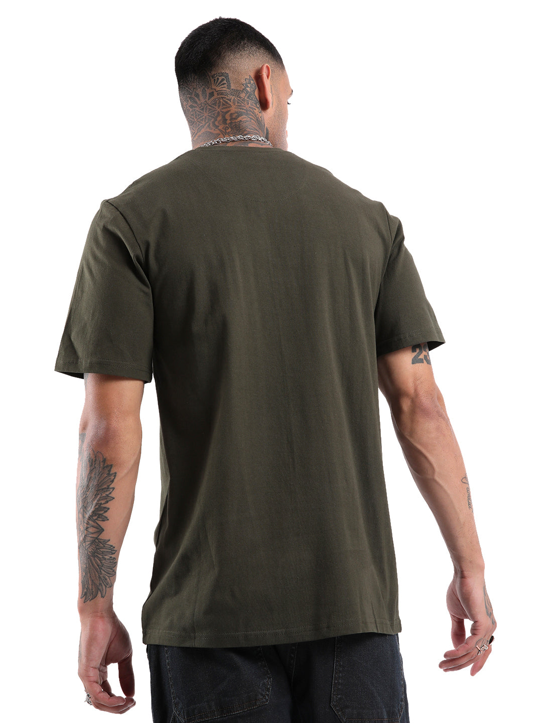 Olive Green Comfort Fit T-Shirt