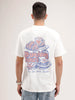 Oversized Back Printed T-Shirt | Off White