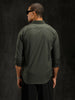 Cotton Dobby Full Sleeve Shirt | Olive