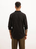 Solid Regular Fit Full Sleeve Shirt | Black | WRSH0772M